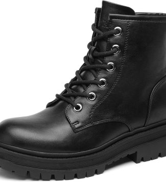 DREAM PAIRS Lace-up Combat Boots Ankle Booties for Women