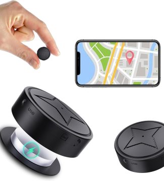 GPS Tracker for Vehicles, No Subscription, GPS Strong Magnetic Vehicle Anti-Lost Tracker, Smallest GPS Tracker Locator Real Time, Anti-Theft Micro GPS Tracking Device with Free App, 2024 Upgraded